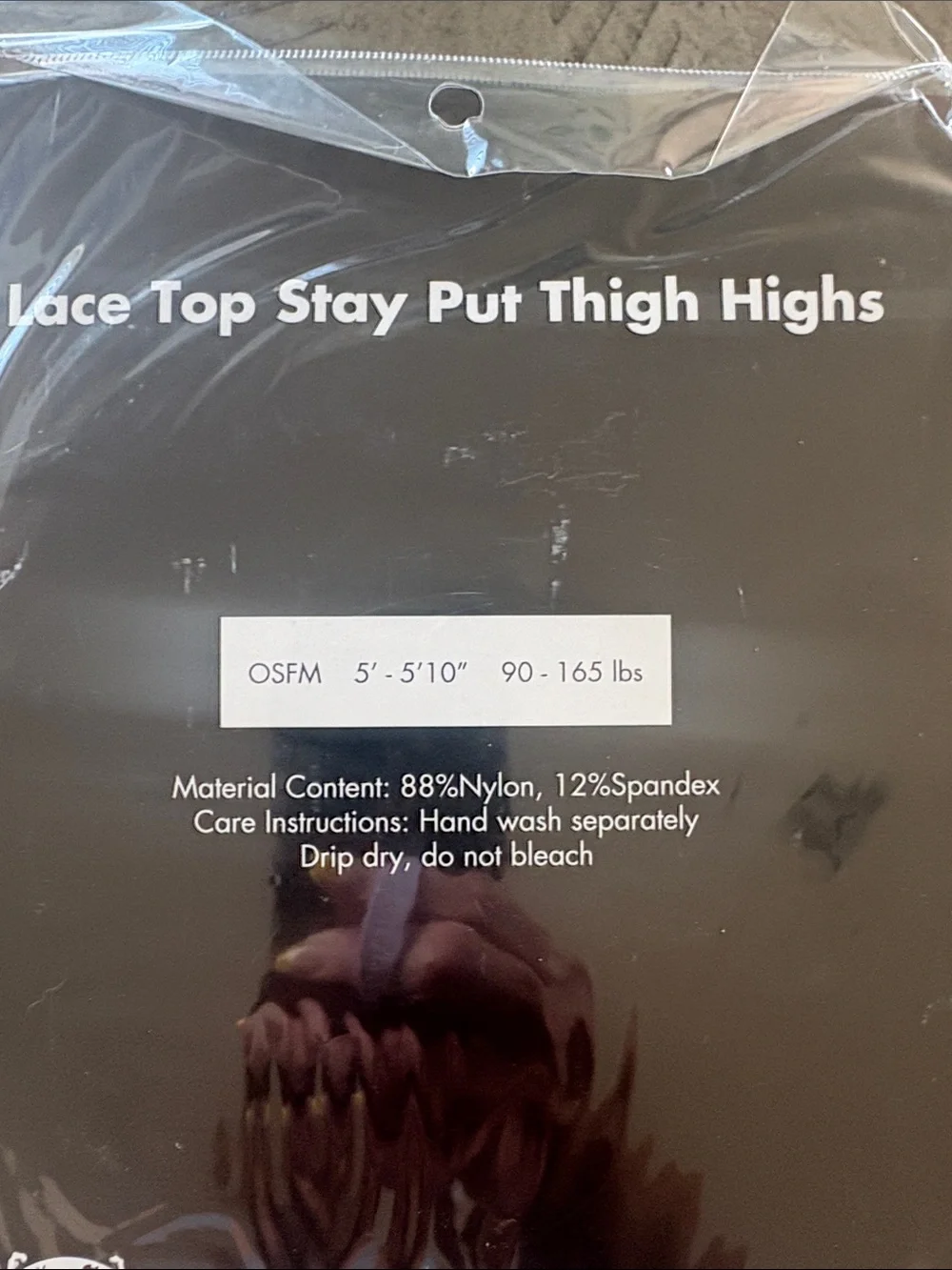 Spirit White Lace Top Stay Put Thigh Highs